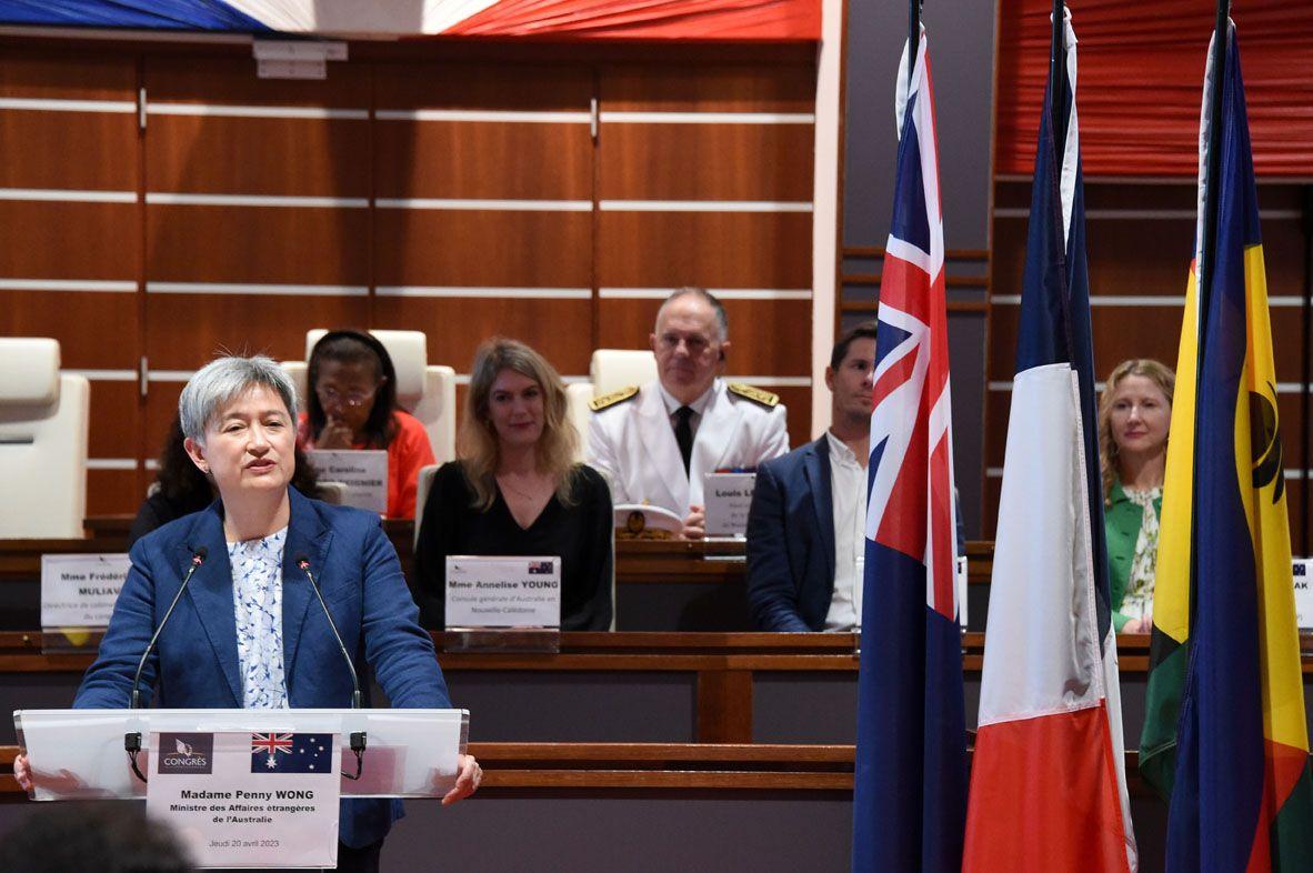 Penny Wong, premier ministre australien à s'exprimer devant le Congrès