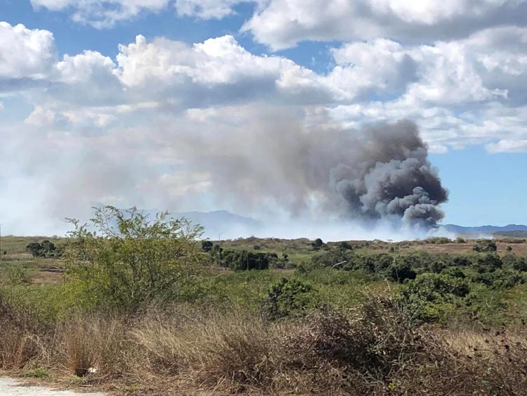 Incendie en cours à Pouembout