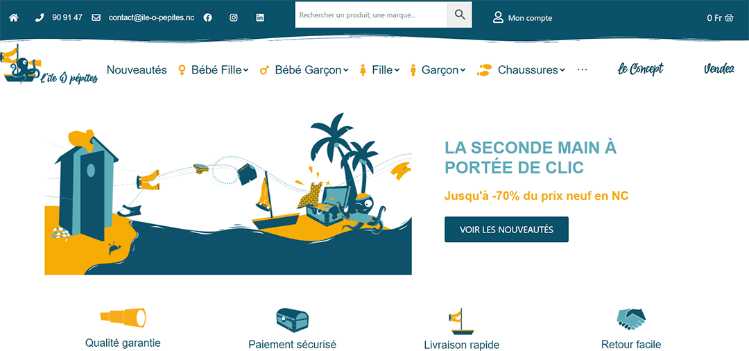 C'EST NET : L'ILE O PEPITES