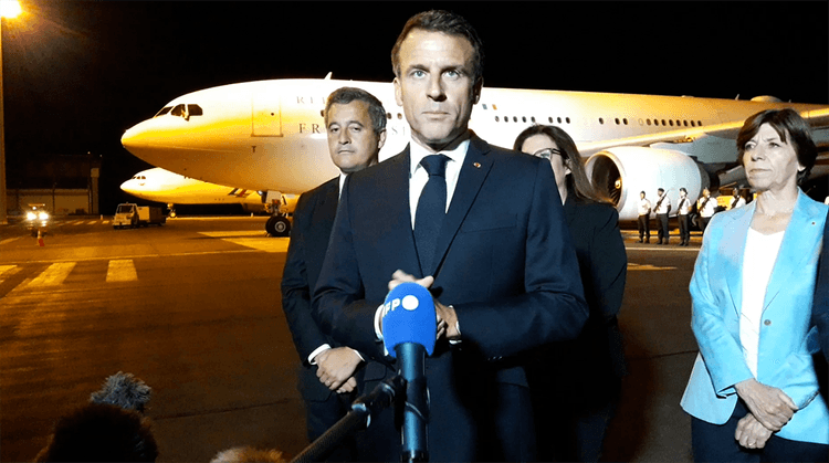 Emmanuel Macron est arrivée en Nouvelle Calédonie