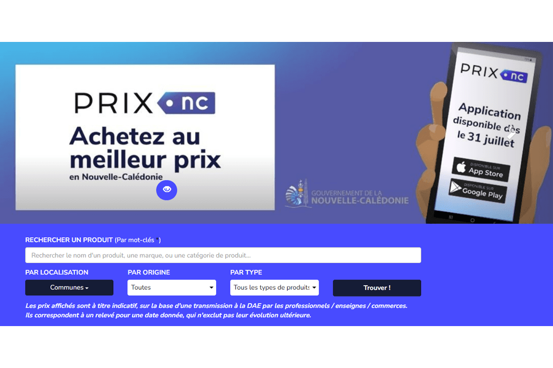 Prix.NC pour comparer les prix et lutter contre la vie chère