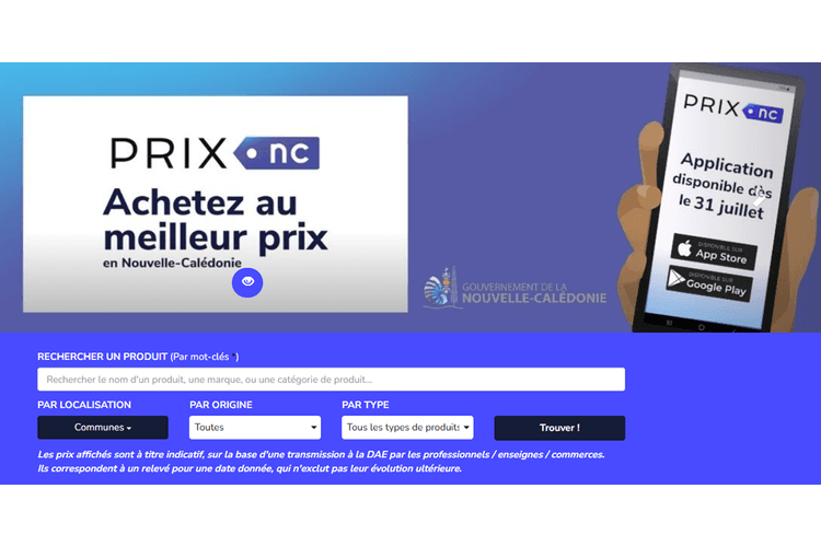 Focus sur l'appli Prix NC à l'occasion de la semaine C@lédonumérique