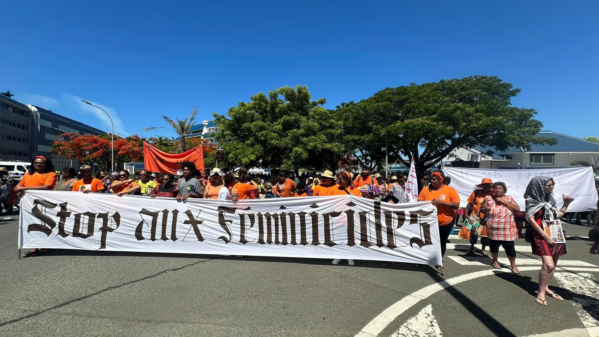 Marche ce matin à Nouméa en mémoire de Lucie