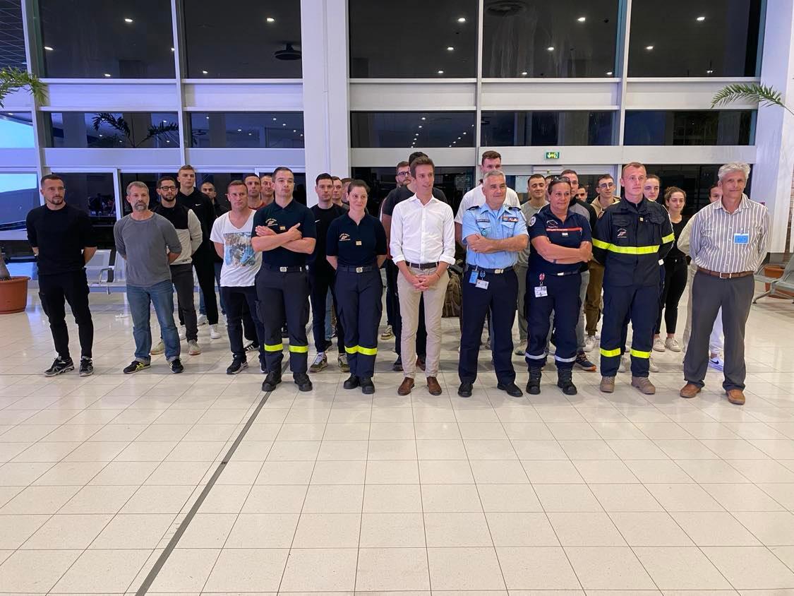 Les pompiers de métropole venus en renfort sont arrivés cette nuit