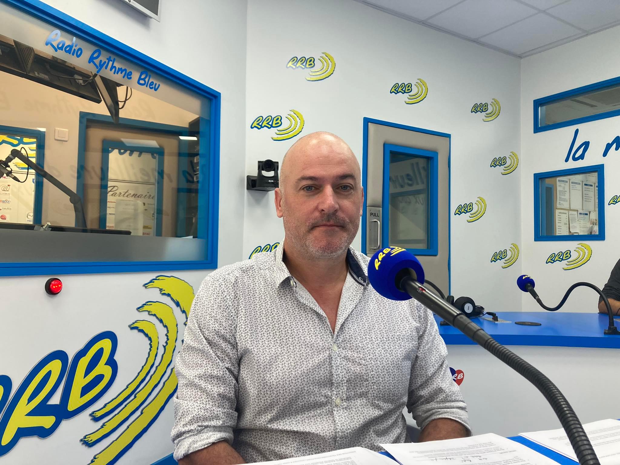 Thomas De Deckker sur le plateau de RRB