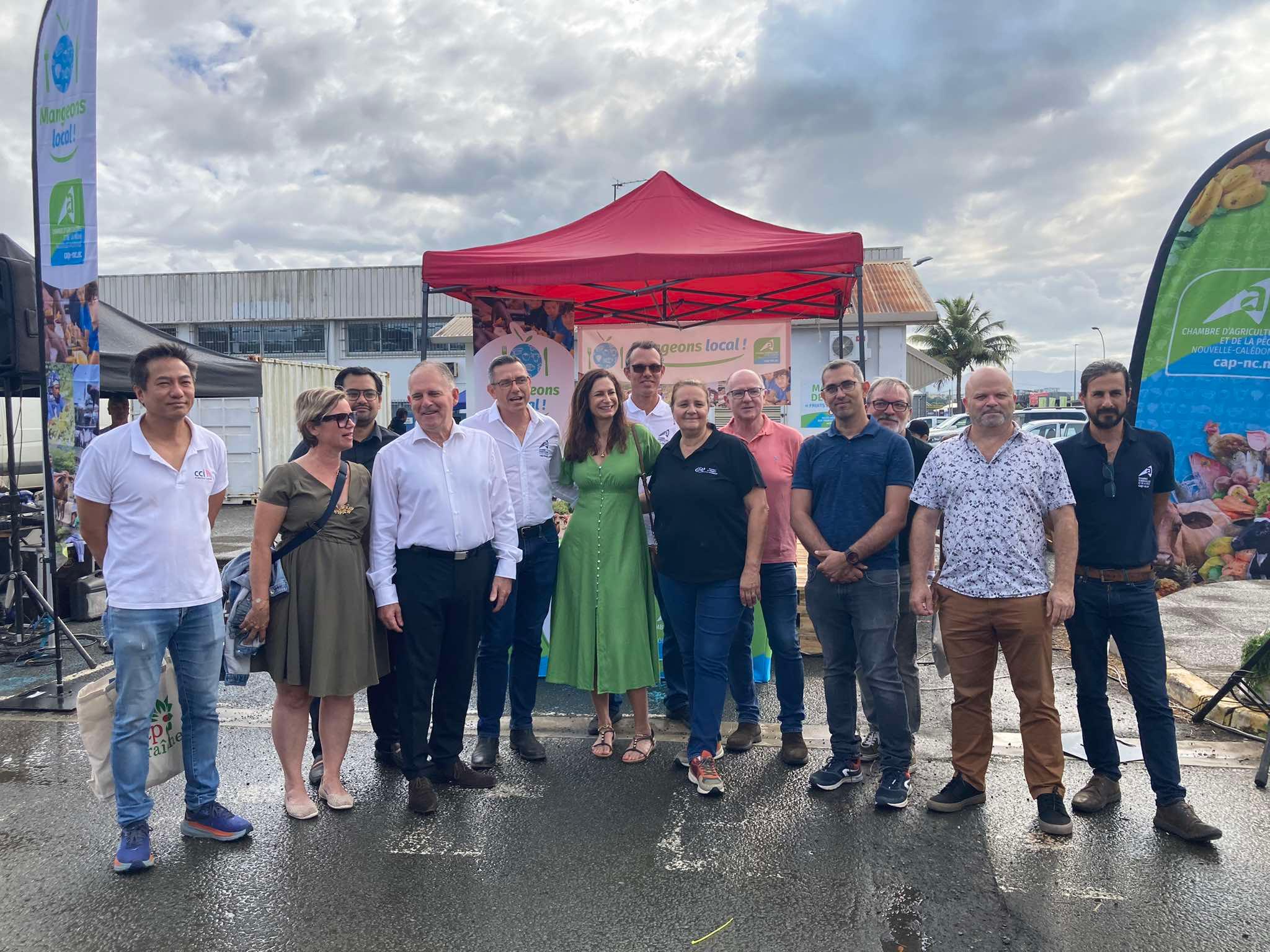 Plusieurs officiels étaient présents au Grand marché broussard