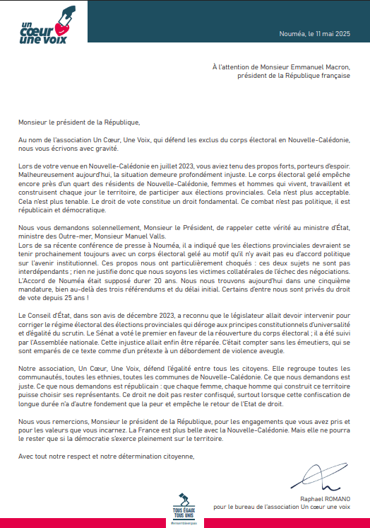 Lettre à Emmanuel Macron