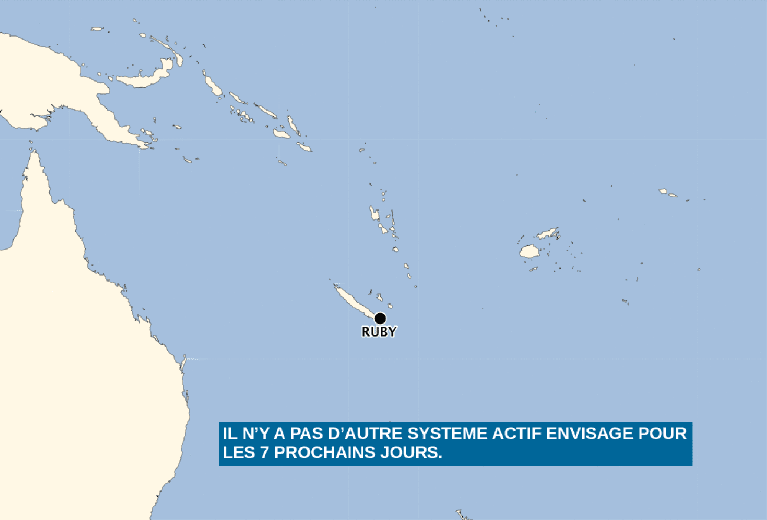 Levée progressive des alertes. (source : Météo NC et Sécurité Civile)