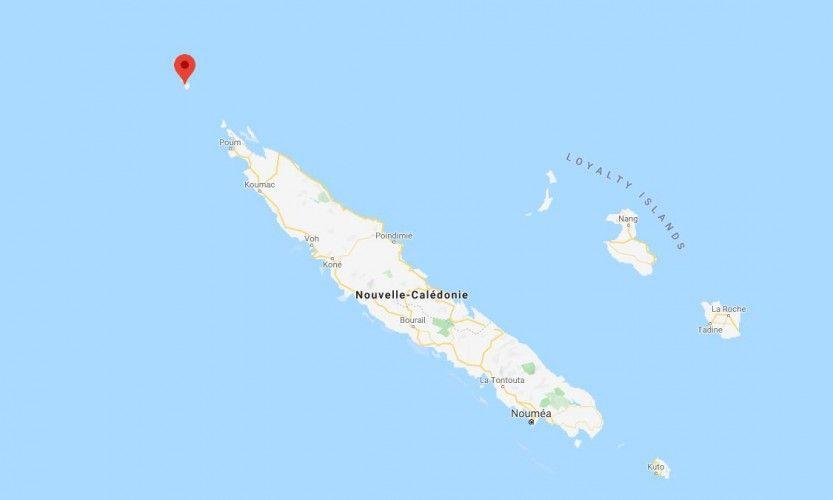 Belep. La grande case incendiée