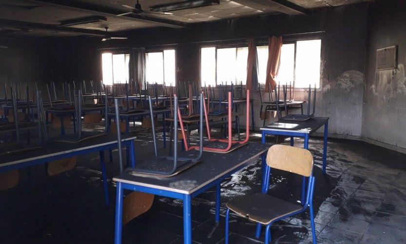 Le collège Louise Michel incendié