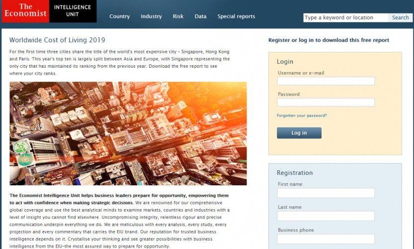 20eme ville la plus chère du monde