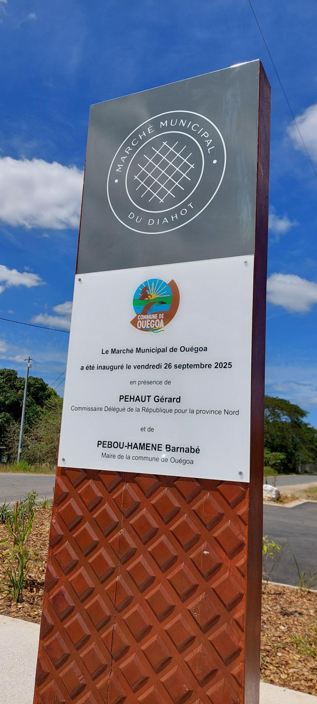 Panneau Marché de Ouégoa