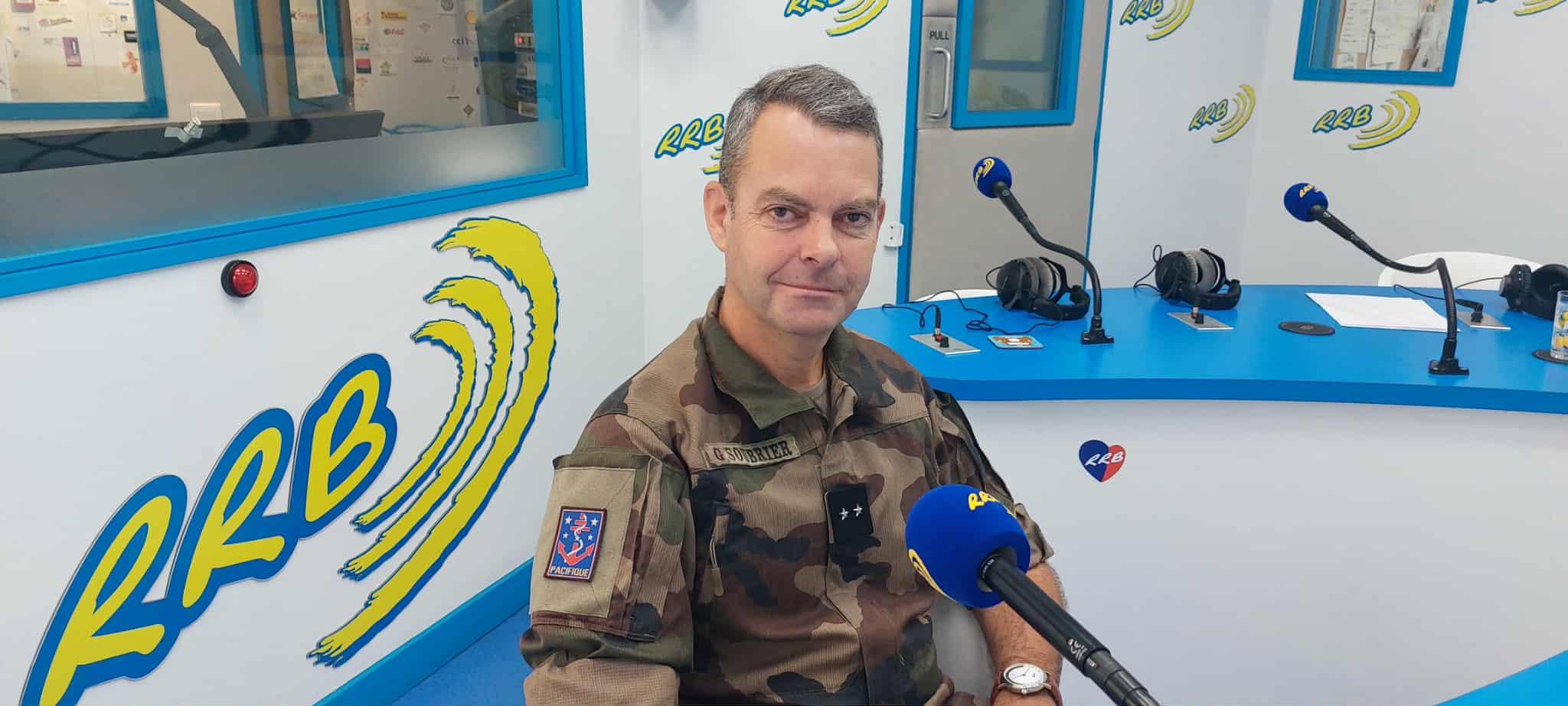 Le général Soubrier, le commandant supérieur des forces armées en nouvelle Calédonie